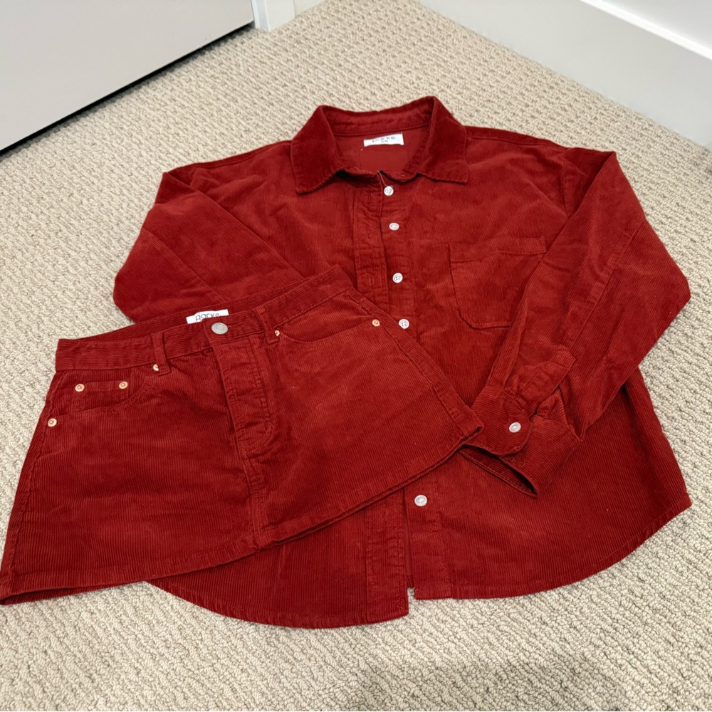 Parke Red Corduroy Set